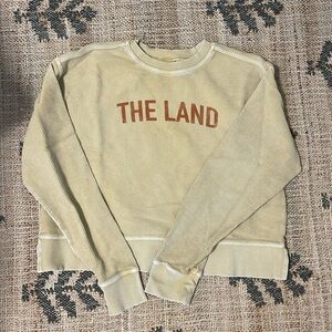 Emily Roggenburk The Land Cropped Thermal Crewneck - Honey